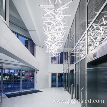 Luxury modern lobby artistic chandeliers